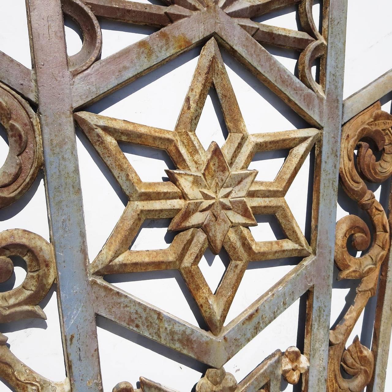 Art Deco Cast Iron Grates, Set of Three at 1stDibs