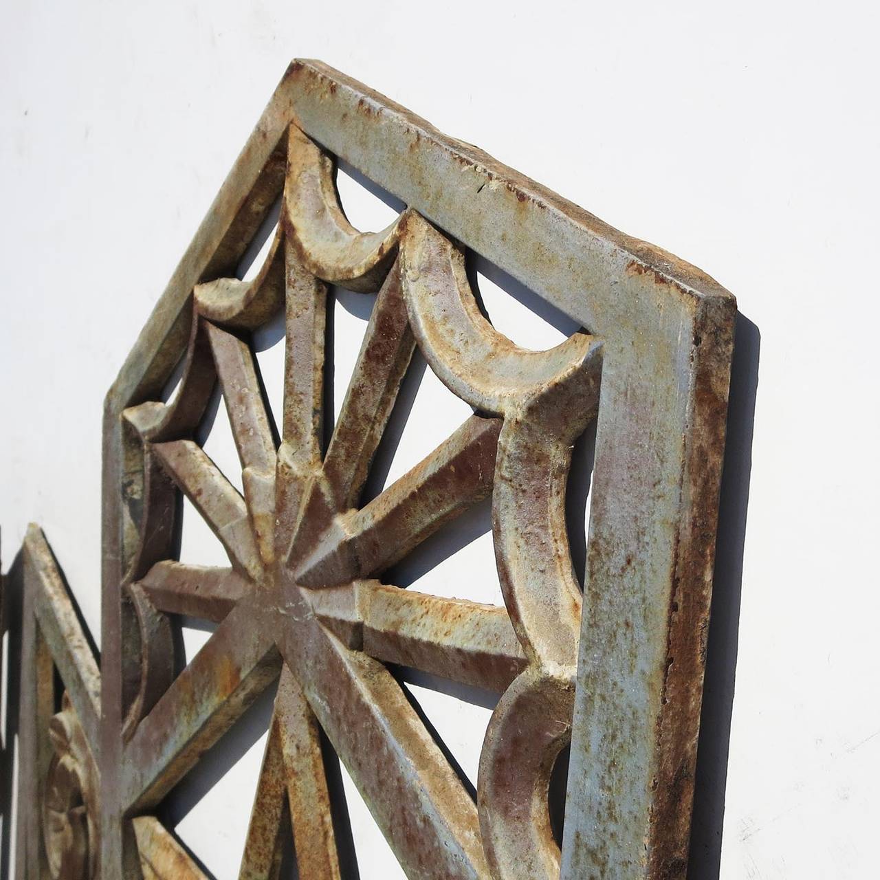 Art Deco Cast Iron Grates, Set of Three at 1stDibs