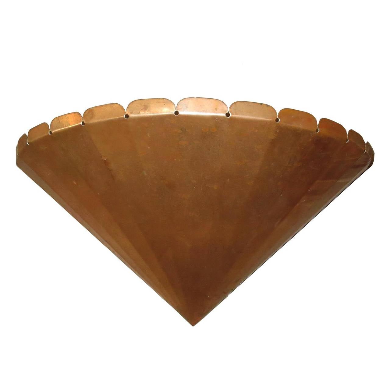 Art Deco Copper Wall Sconces For Sale at 1stdibs