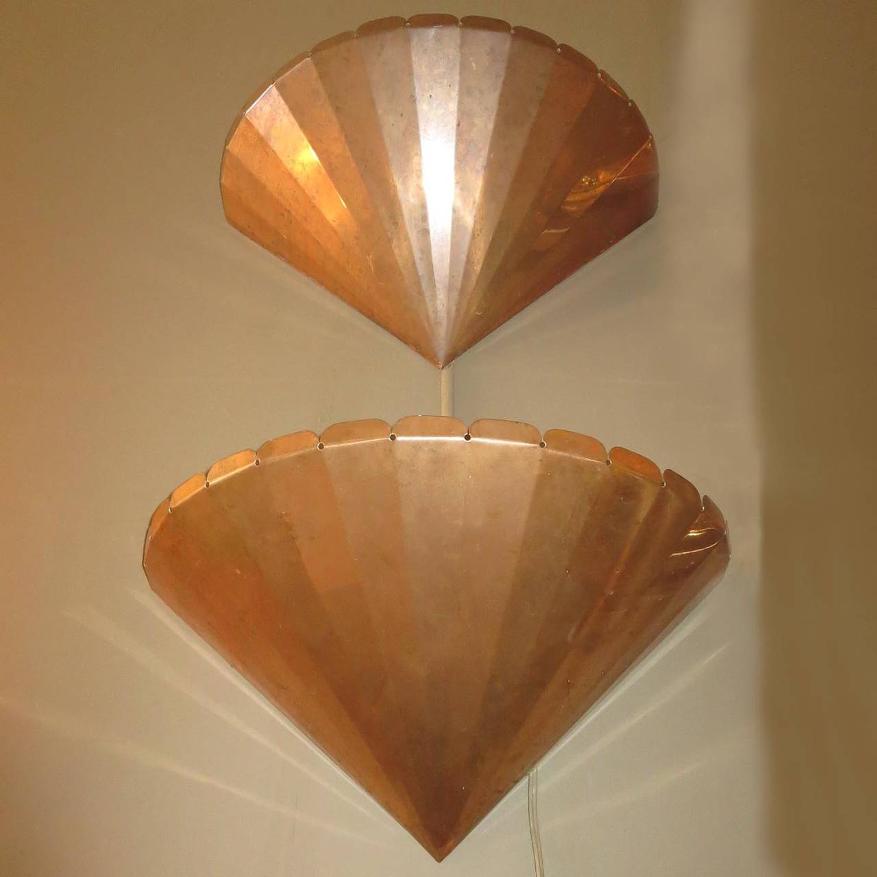 Art Deco Copper Wall Sconces For Sale at 1stdibs