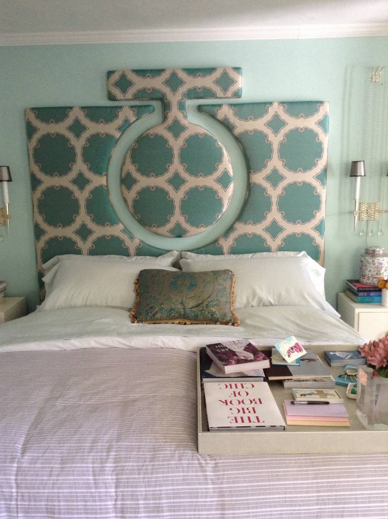 Custom KingSize Upholstered Headboard For Sale at 1stDibs custom