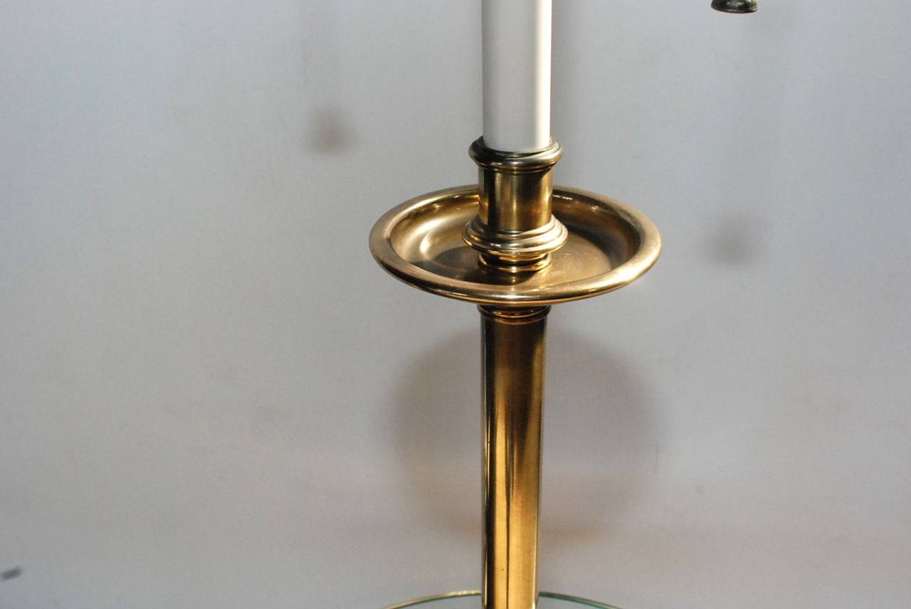 Amazing Stiffel Brass and Glass Table Lamp For Sale at 1stDibs