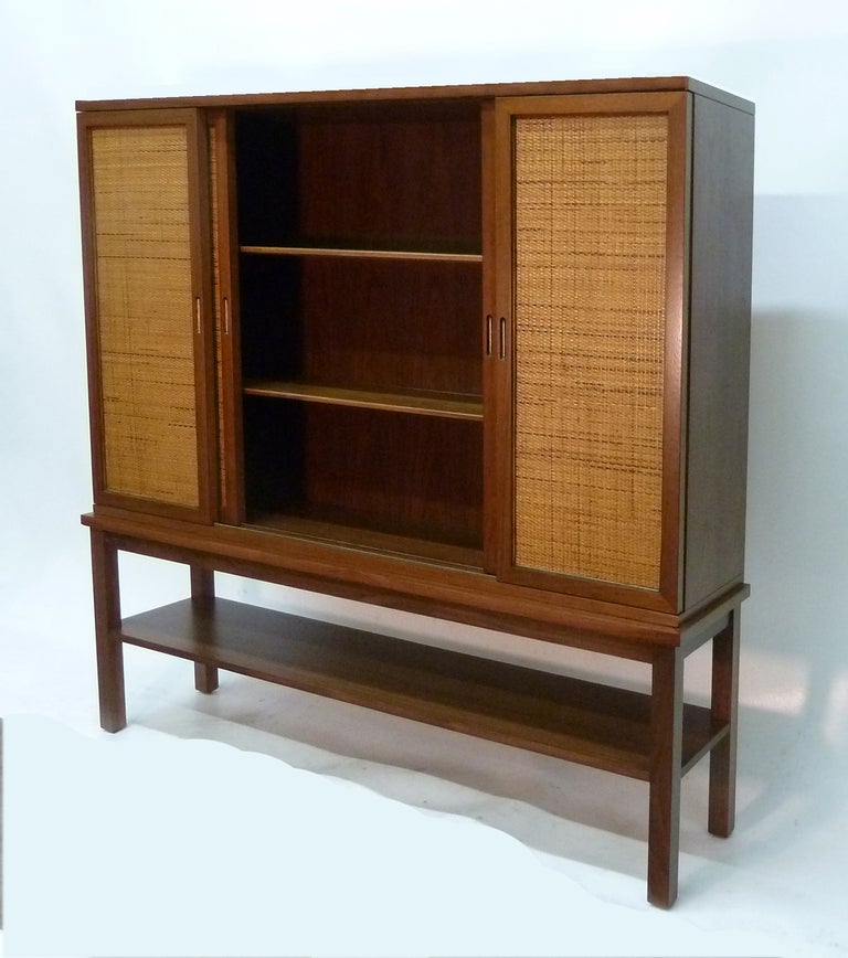 Caned Door in the Manner of Edward Wormley at 1stdibs