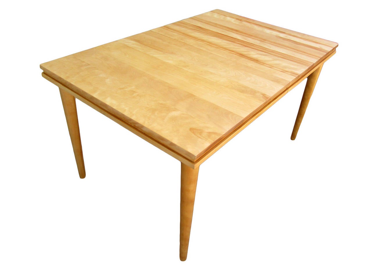 Russel Wright Solid Maple Dining Table at 1stDibs