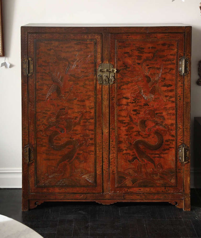 Mid19th Century Chinese TwoDoor For Sale at 1stDibs