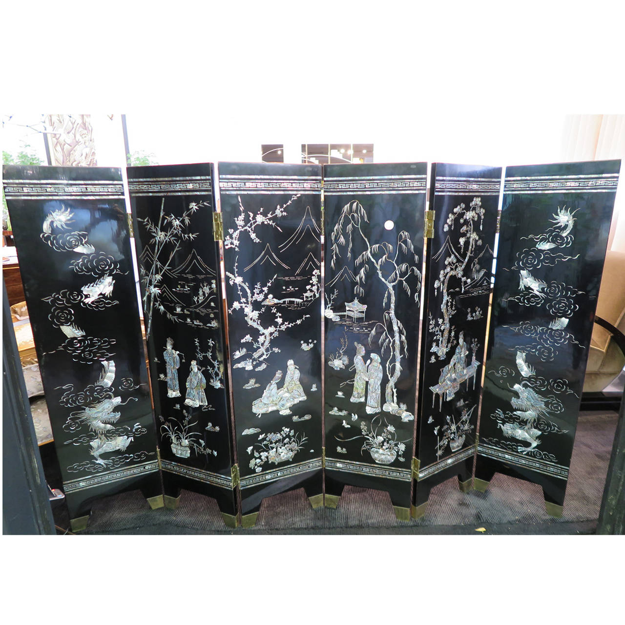 Goldfish Japanese Lacquer Screen at 1stDibs japanese lacquer screens