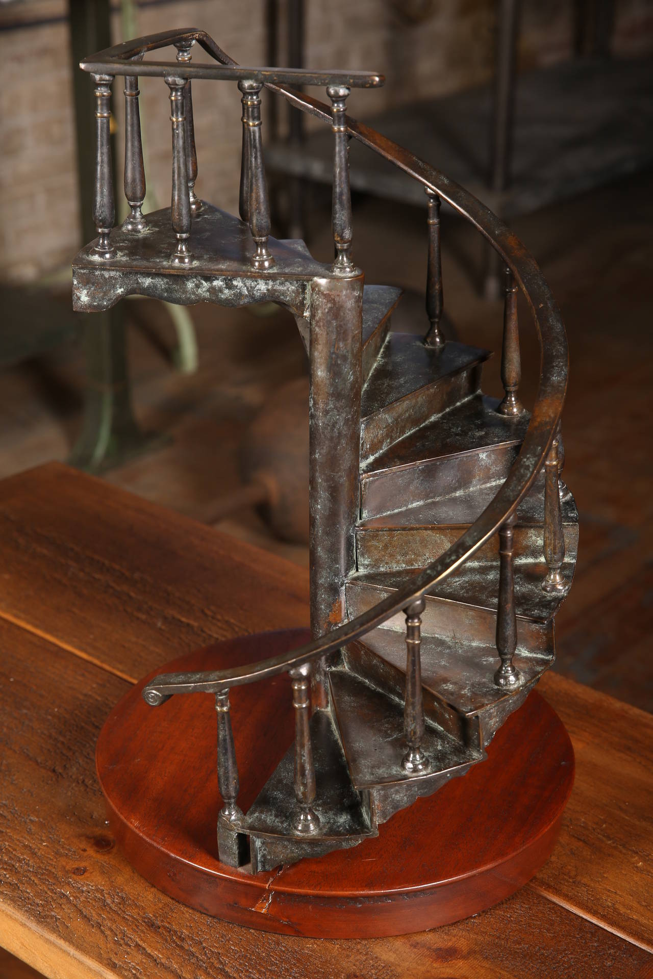 Vintage Spiral Staircase Model at 1stdibs