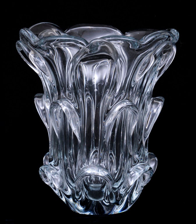 Val St. Lambert Crystal Vase at 1stDibs