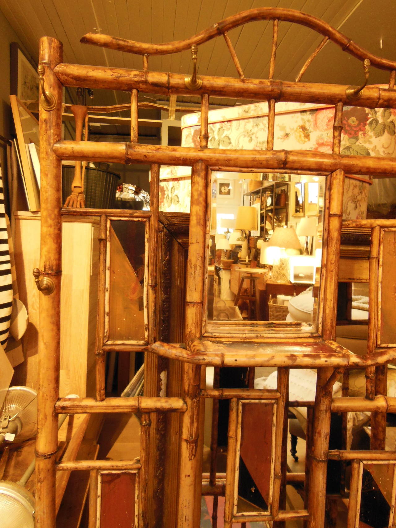 Vintage Bamboo Hall Tree at 1stdibs