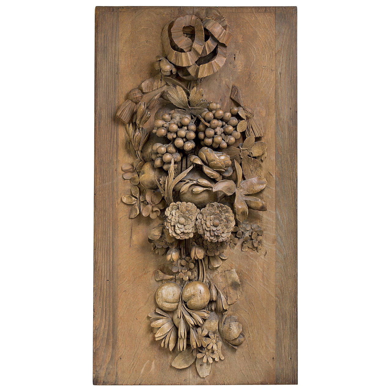 Limewood Still Life Panel in the Manner of Grinling Gibbons at 1stDibs