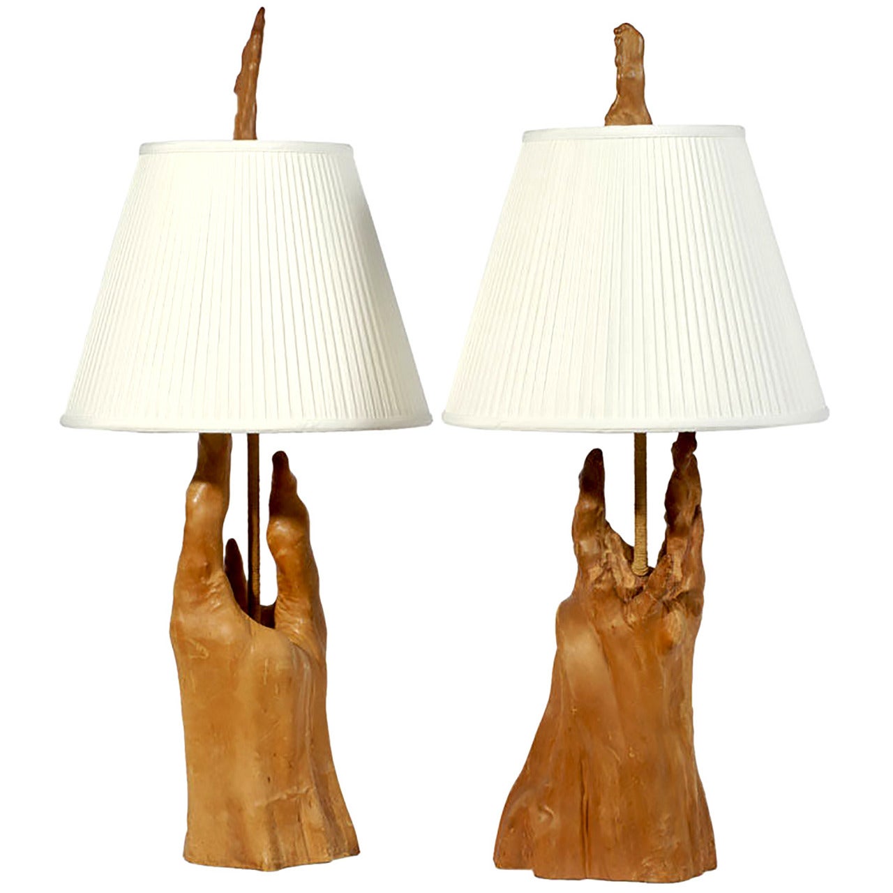 Vintage MidCentury Height Cypress Knee Wood Floor Lamp at 1stDibs