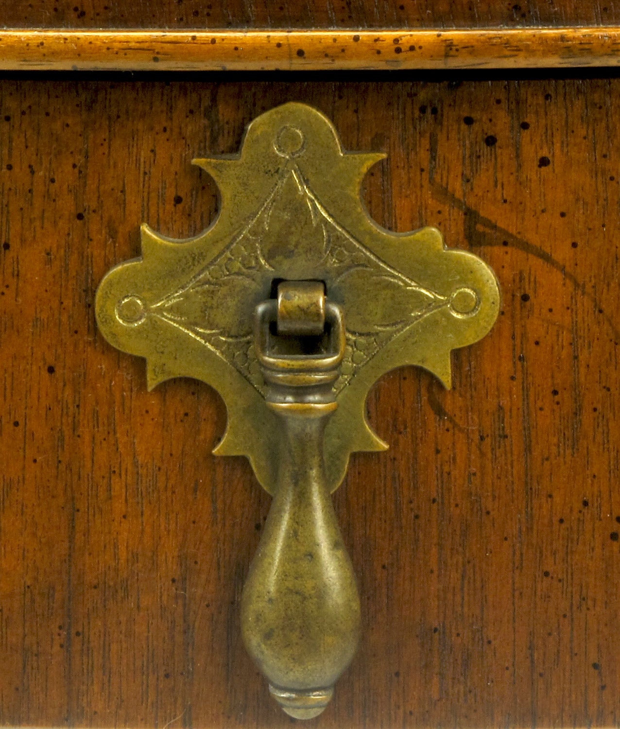 Baker Furniture "Milling Road" Figured Walnut Regency Side Table at