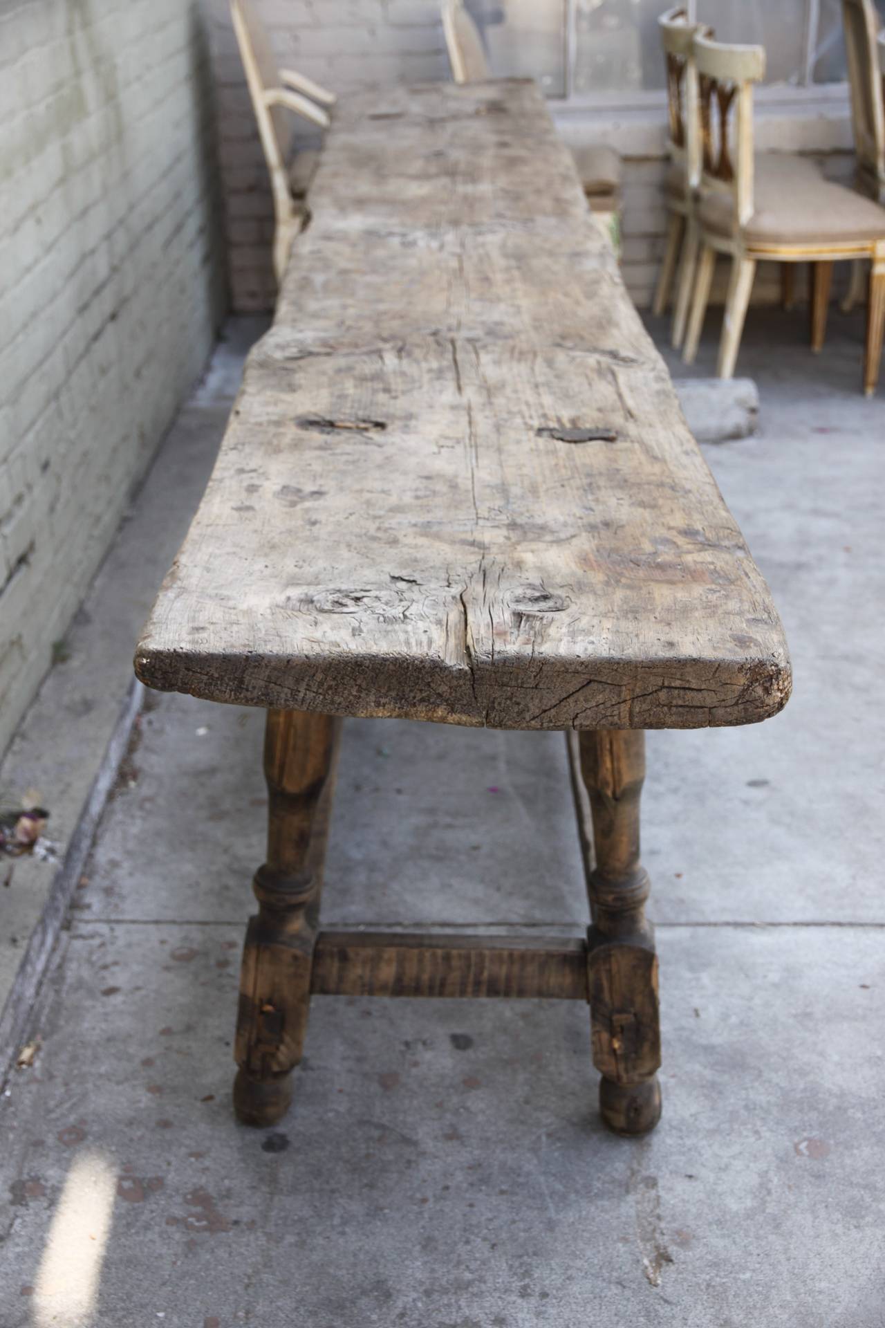 Antique Primitive Work Table at 1stDibs