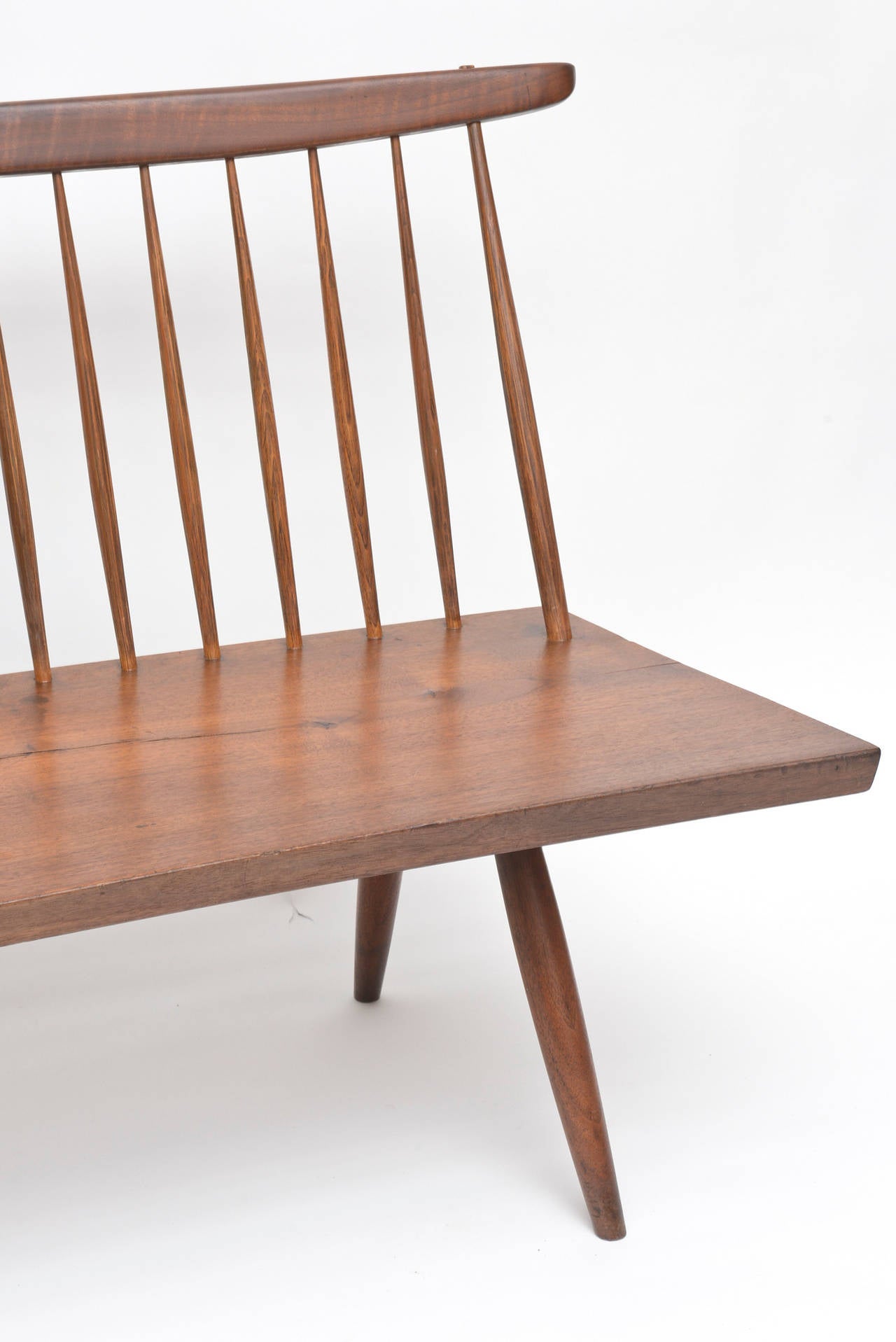 Nakashima Walnut Bench at 1stDibs