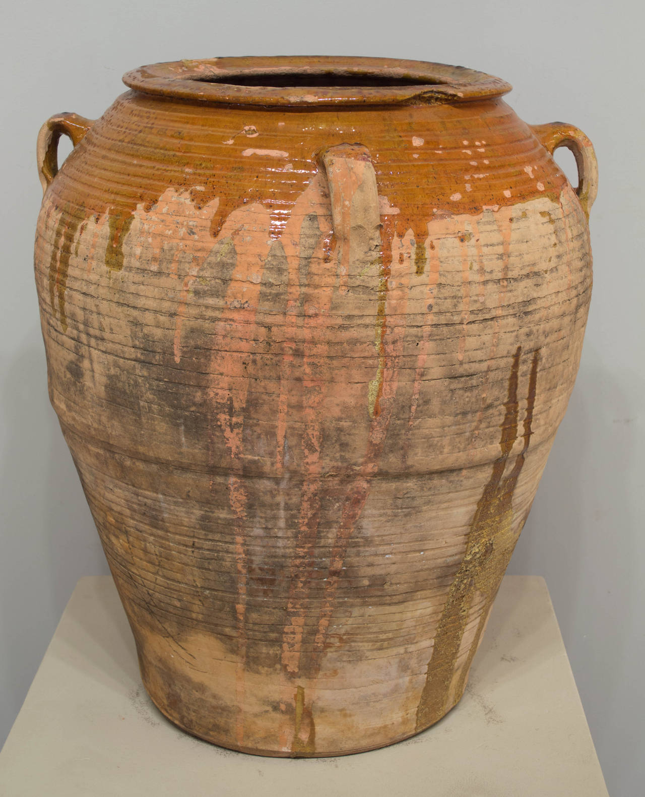 Large 19th Century Italian Terracotta Olive oil Jar at 1stDibs