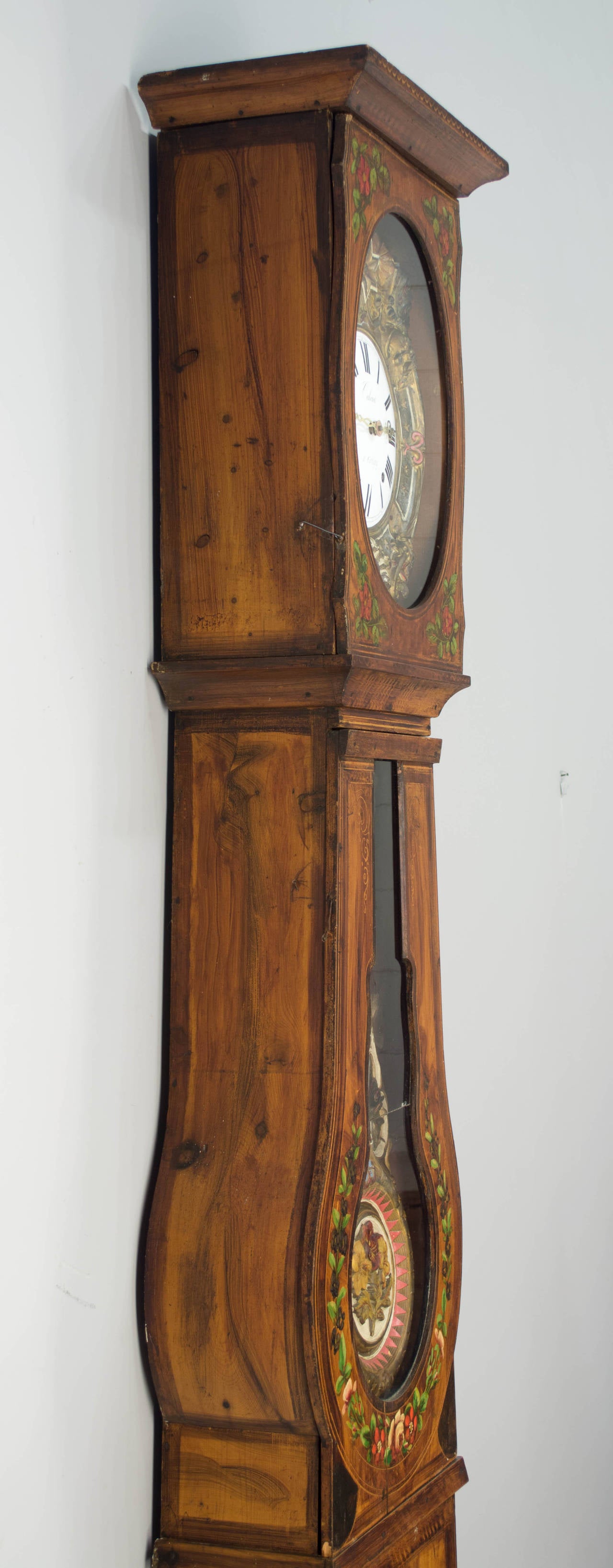 19th Century French Comtoise or Grandfather Clock at 1stDibs antique