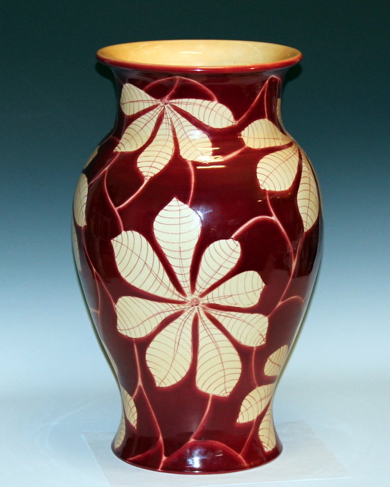 Large Vintage Italian Pottery Vase for Wannamaker's For Sale at 1stDibs