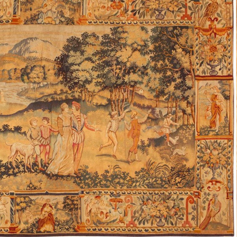 Antique Tapestry from Belgium at 1stDibs