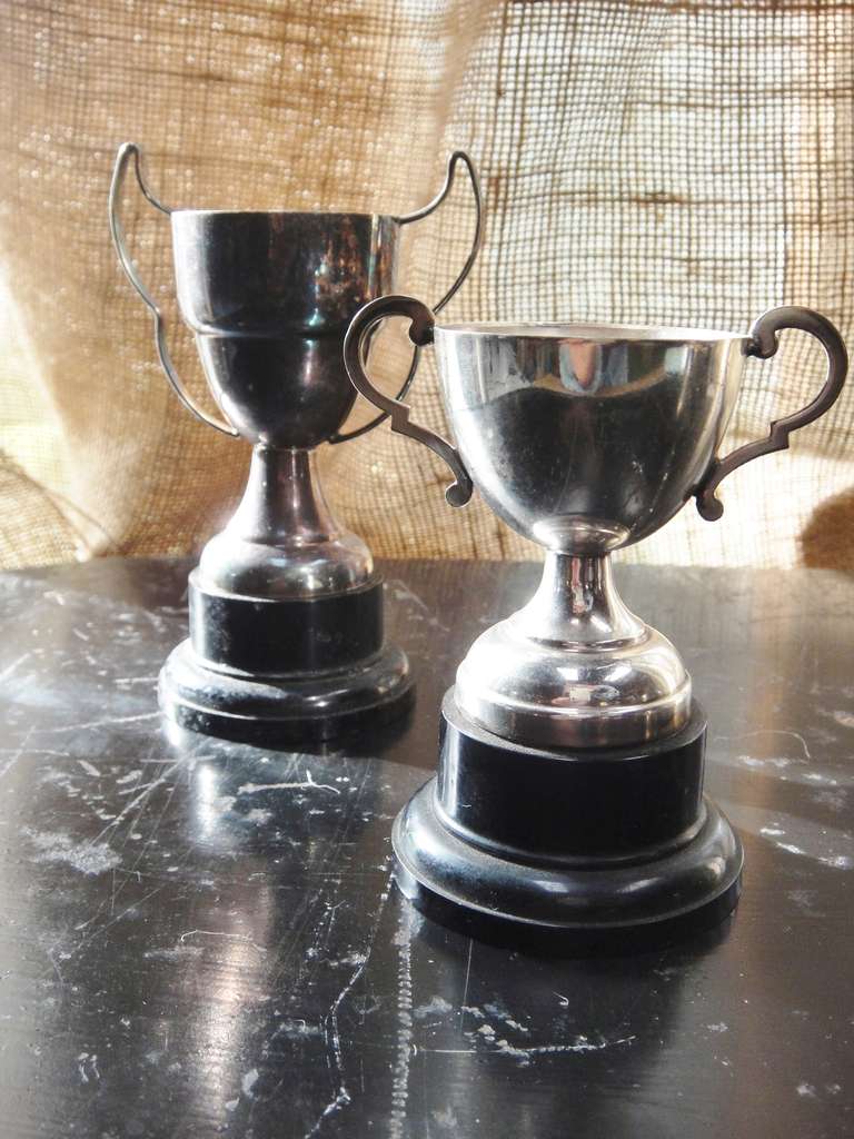 Vintage Silver Plated Trophies at 1stdibs