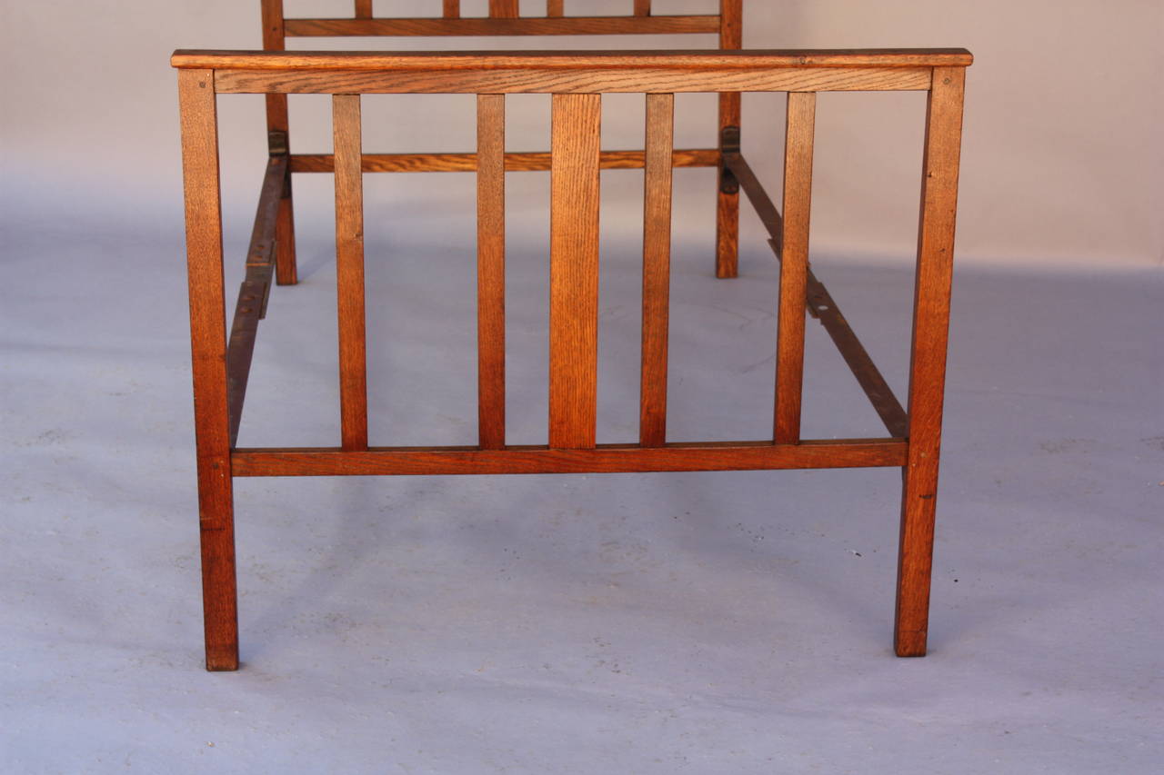 Circa 1910 Antique Arts And Crafts Bed at 1stDibs