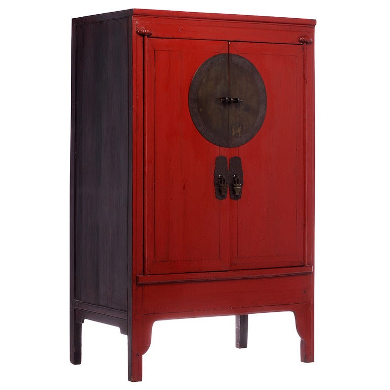Antique Chinese Red Armoire Wedding at 1stDibs