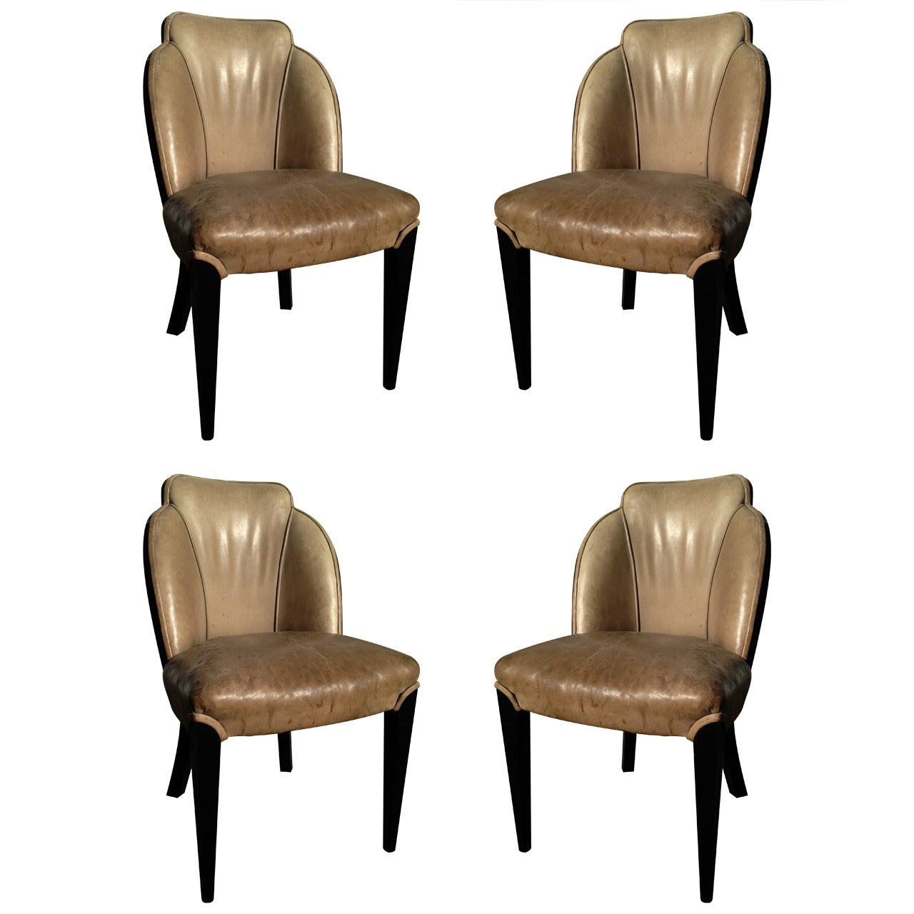 Machine Age Art Deco Lloyd Chromium Furniture Desk Set, Two Desks / Two