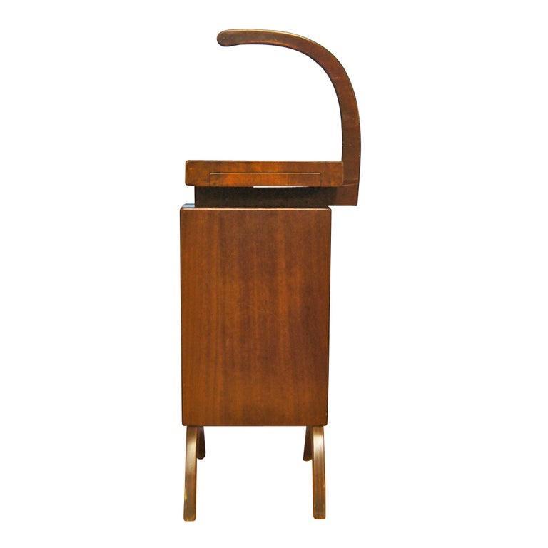 Mid Century Scandinavian Style Walnut Telephone Stand at 1stDibs mid