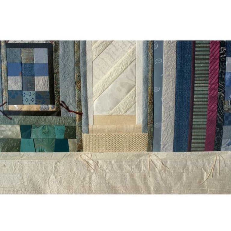 Lucinda Carlstrom Large Framed Architectural Fabric Art For Sale at