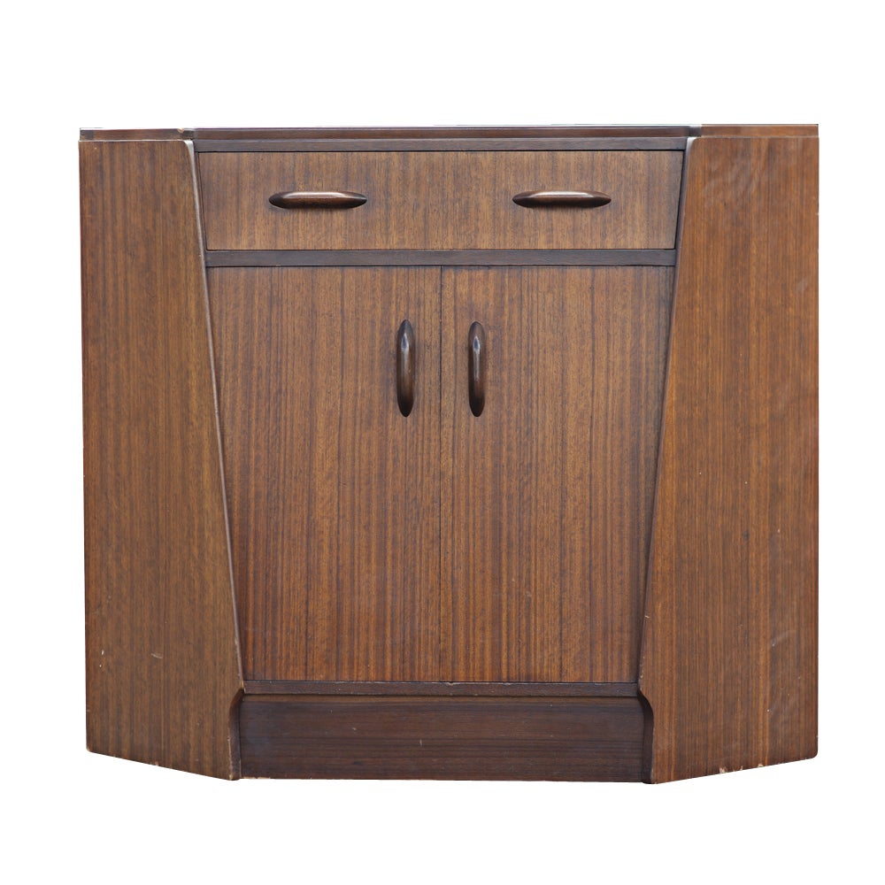 Mid Century GPlan Mahogany Corner Secretary Desk For Sale at