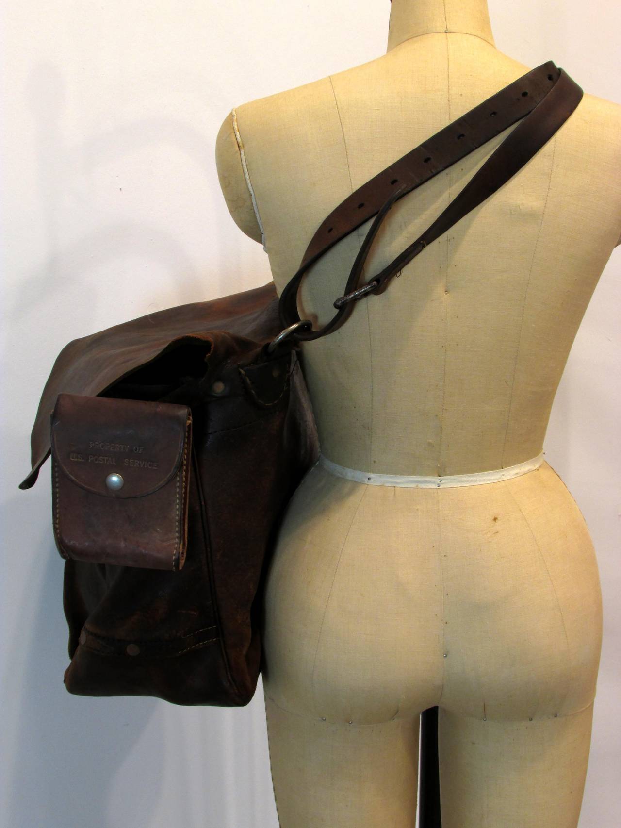 US Mail Leather Bag at 1stdibs