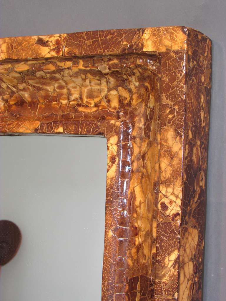 Coconut Shell Mirror For Sale at 1stDibs