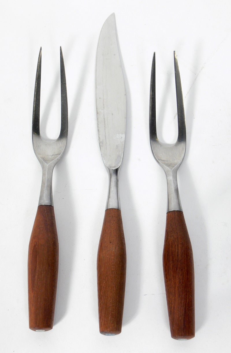 Danish Modern Fjord Flatware Service for Twelve by Jens Quistgaard at