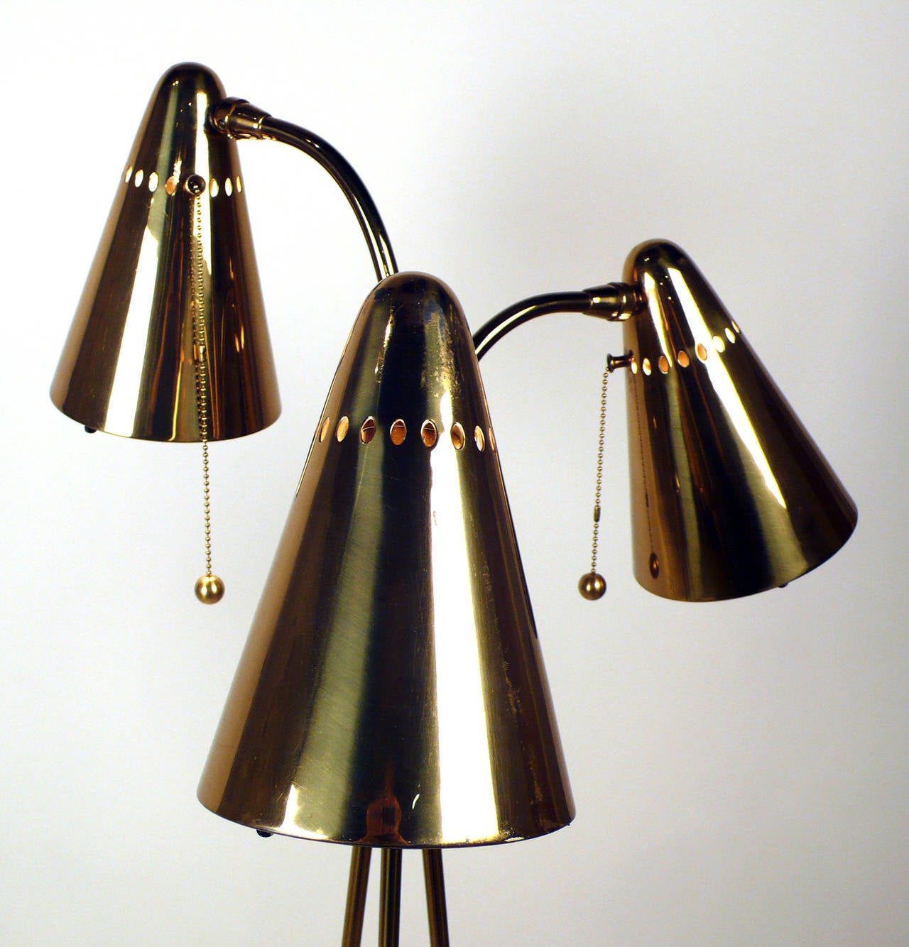 MidCentury Tripod Floor Lamp For Sale at 1stDibs