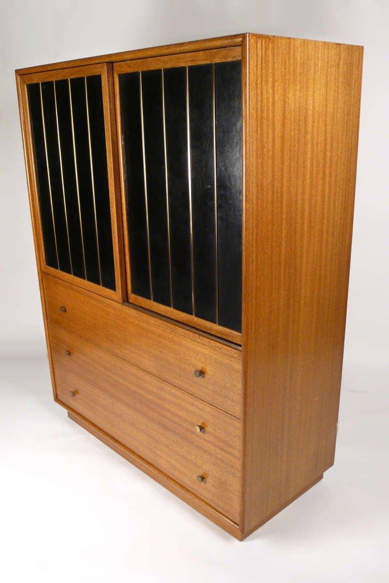 Leather Faced Probber Chest For Sale at 1stDibs