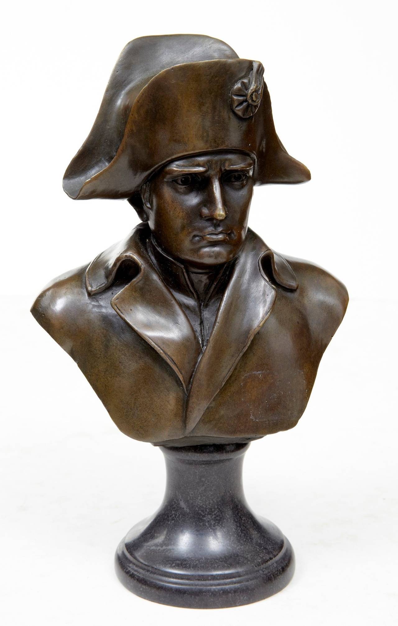 20th Century Bronze Bust of Napoleon, Stamped J.B. Deposee Paris A