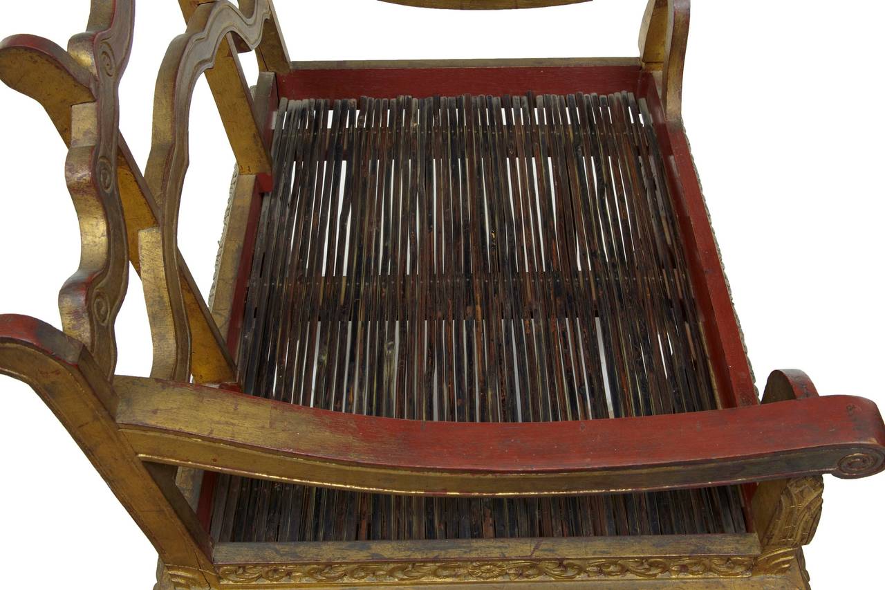 Oriental Thai Howdah Gilt Elephant Saddle Chair at 1stDibs elephant