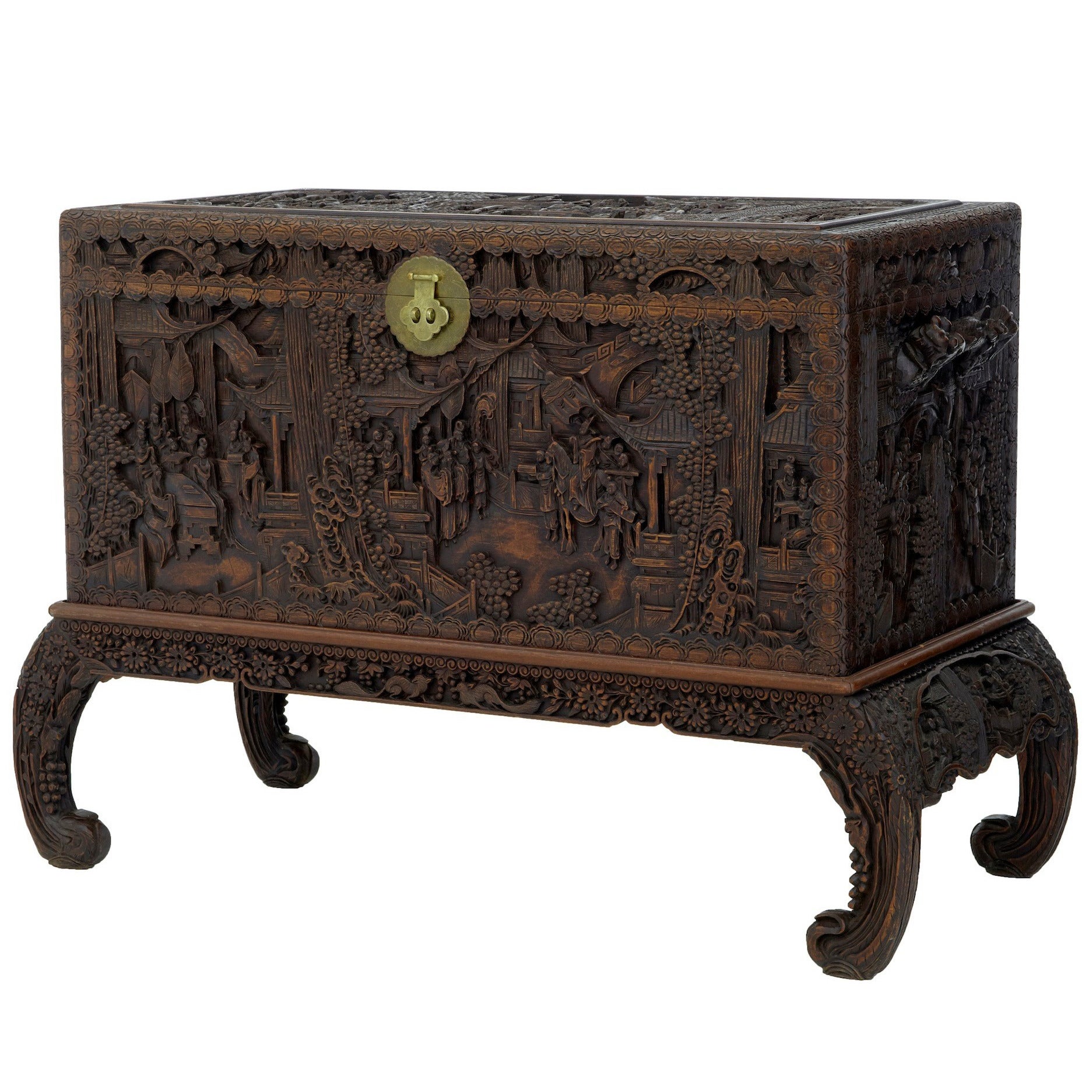 Carved Chinese Chests 24 For Sale on 1stDibs