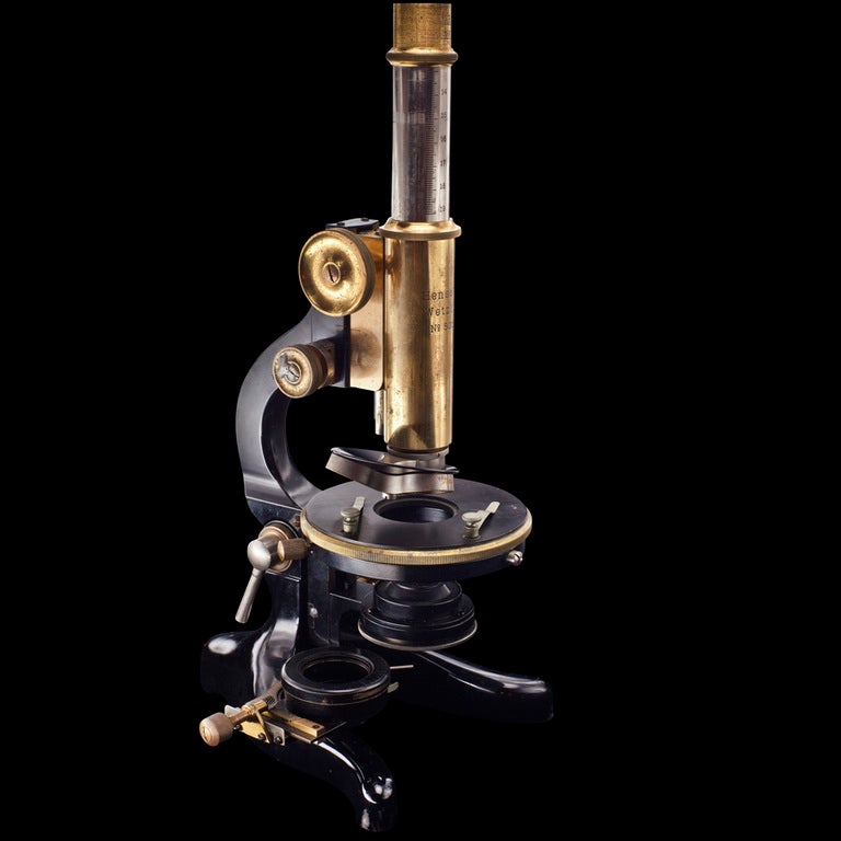 Compound Microscope By Hensoldt Wetztar Of Germany at 1stdibs