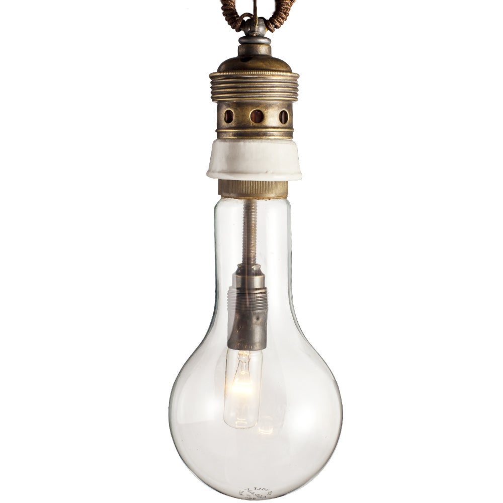 Large Italian Bulb Pendant at 1stDibs