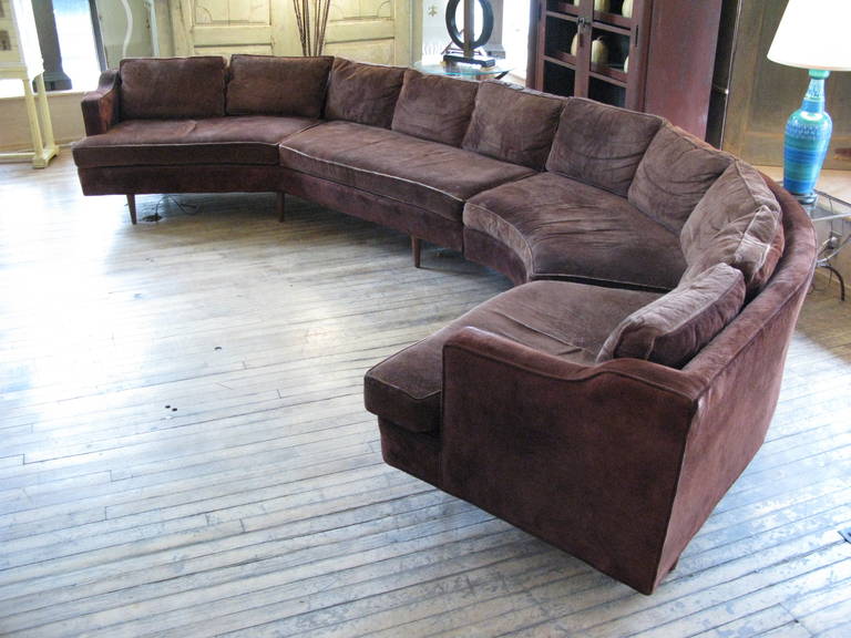Large 1960s Curved Sectional Sofa at 1stDibs large curved sectional