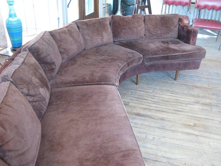 Large 1960s Curved Sectional Sofa at 1stDibs large curved sectional