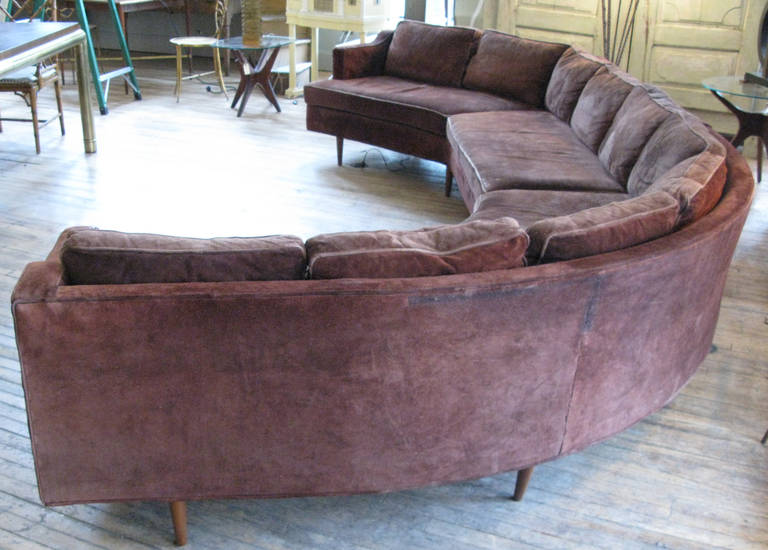 Large 1960s Curved Sectional Sofa at 1stDibs large curved sectional