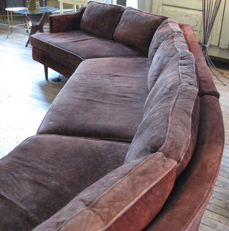 Large 1960s Curved Sectional Sofa at 1stDibs large curved sectional