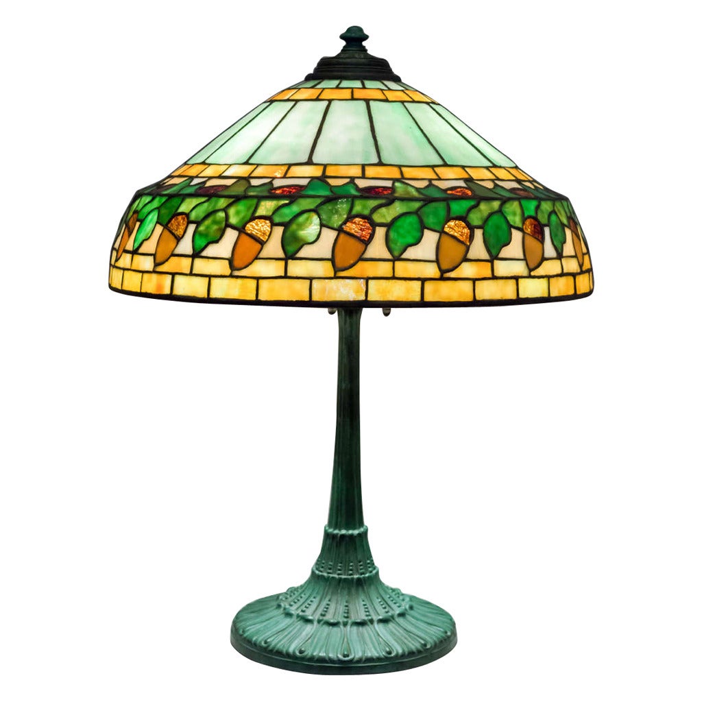 Leaded Glass Table Lamp by Wilkinson at 1stDibs