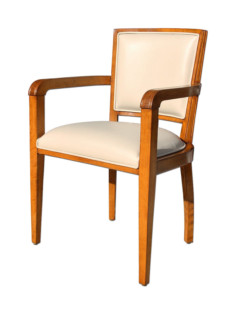 1940s Art Deco Desk Chair from French Governmental Institute at 1stDibs