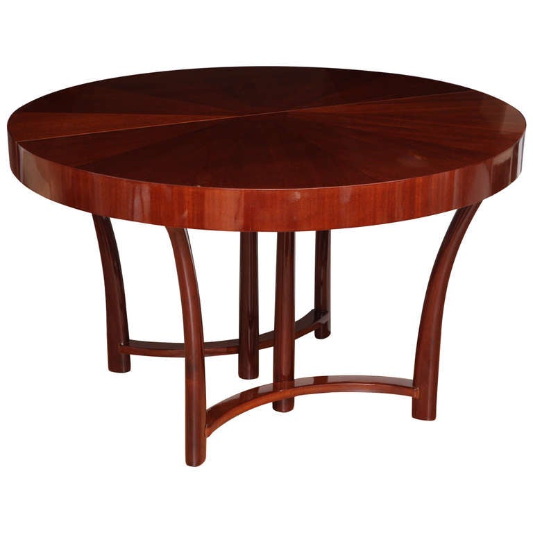 Round Glass Dining Table, Creso by Acerbis Design For Sale at 1stDibs