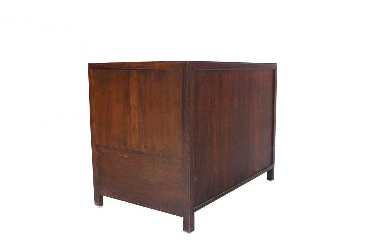 Baker Walnut End Table Stand Accent Side Table. For Sale at 1stDibs