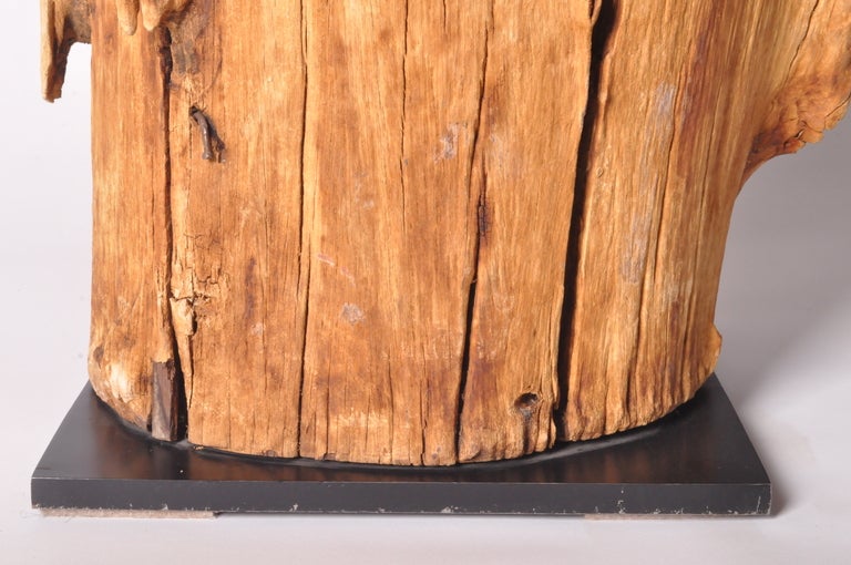 Wood Sculpture on Stand at 1stDibs wooden sculpture stand