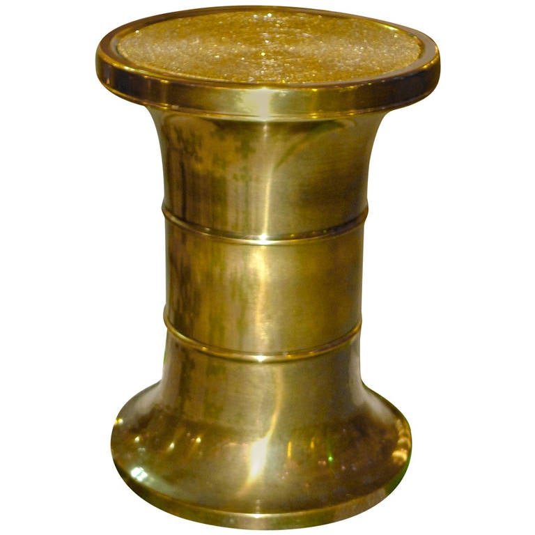 Mastercraft Patinated Brass Pedestal at 1stdibs