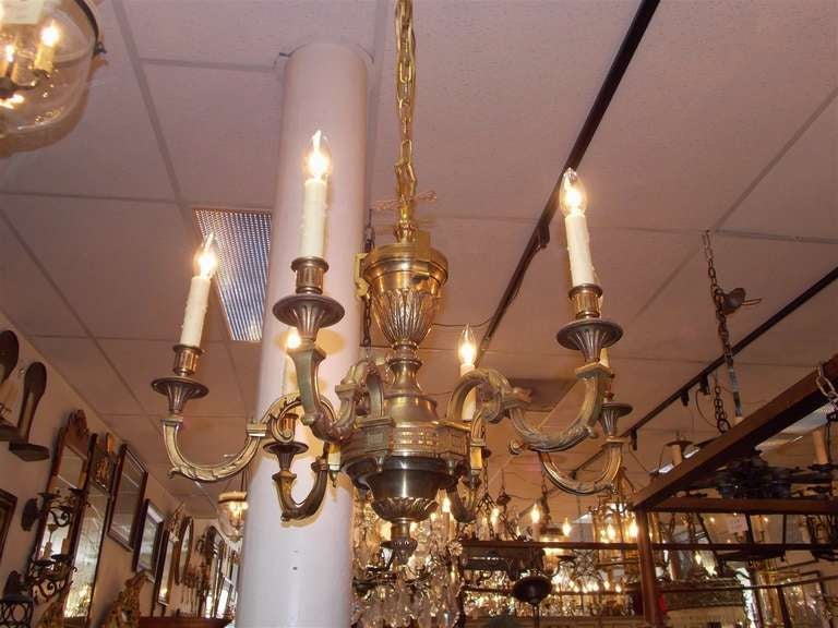 French Gilt Bronze Chandelier For Sale at 1stDibs